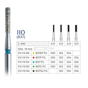 Set 5x Freza Diamantata 110